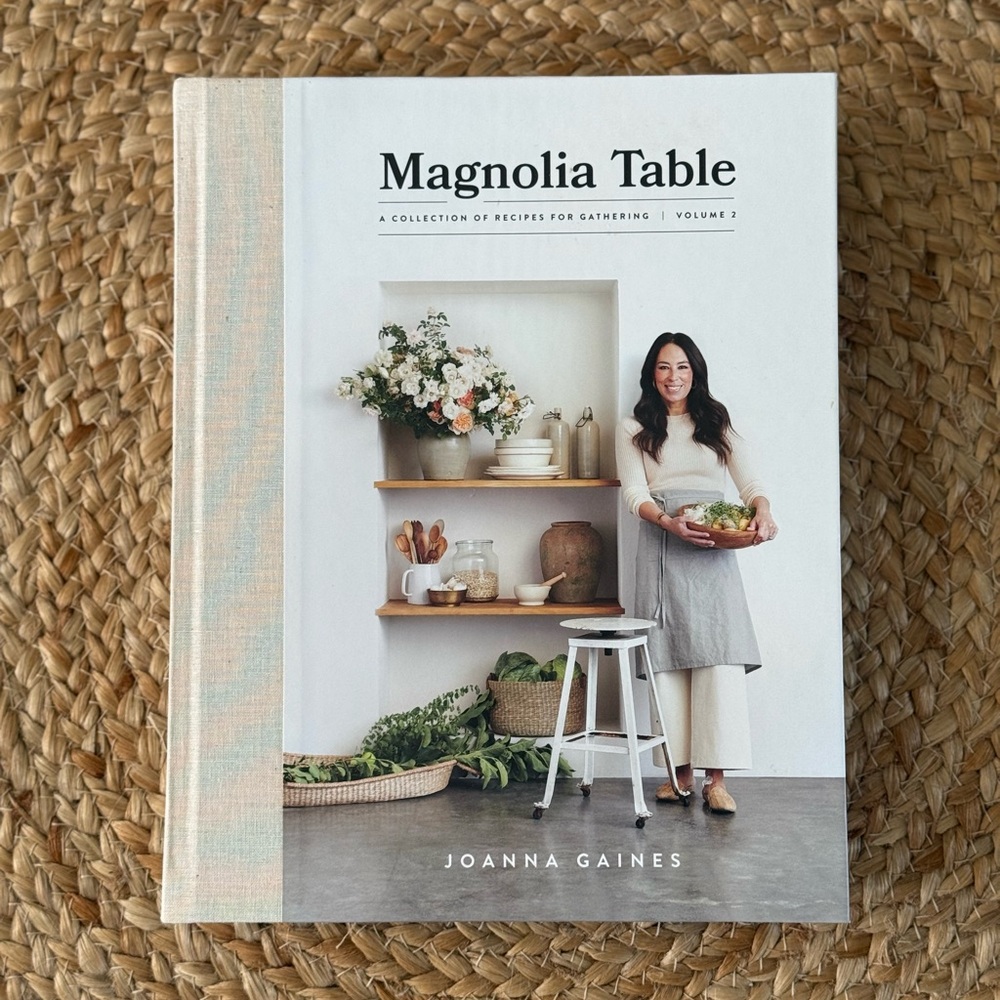 Magnolia Cream and Gray Kitchen Cookbook